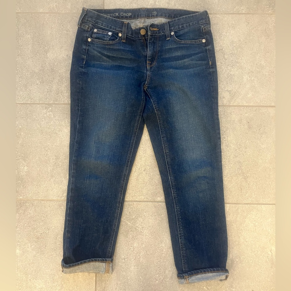 J Crew matchstick crop jeans